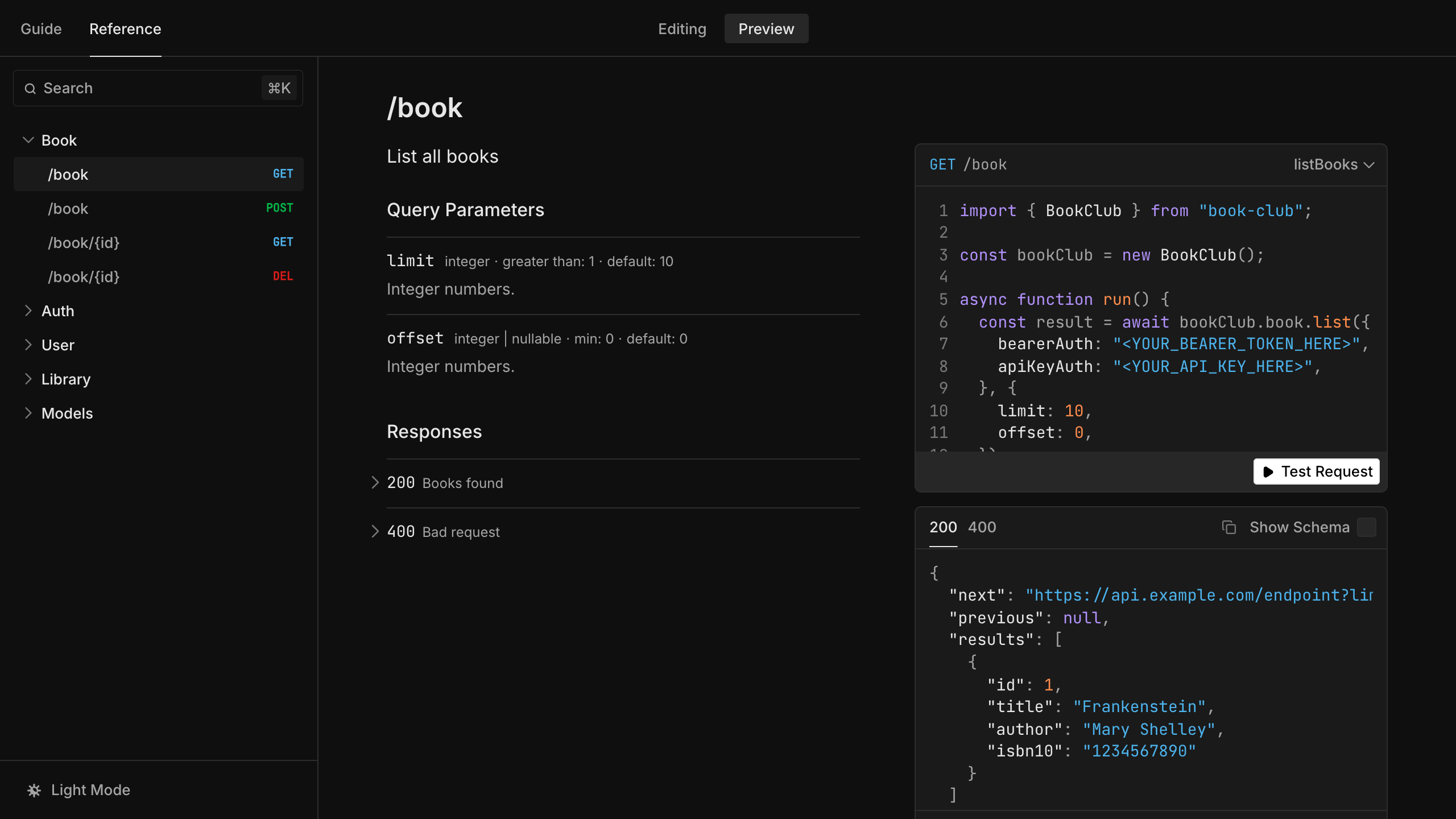 Scalar docs with successful linked URL